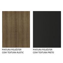 Cozinha Compacta 150001 Com Armário E Balcão Rustic/Preto