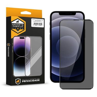 Película Para Iphone 12 - Defender Pro Privacidade - Preta - Gshield