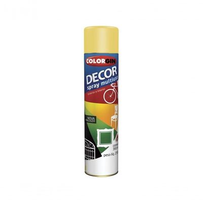 Tinta Spray Colorgin Decor Amarelo (Nr23-Onu 1950) C/6Pcs