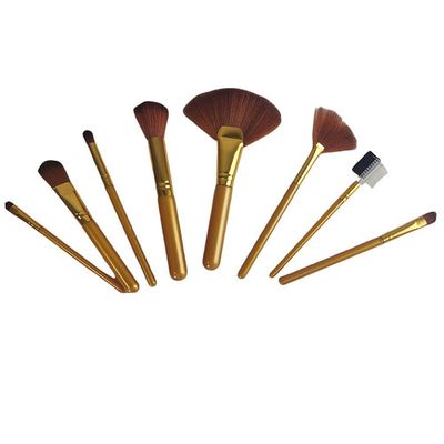 Pincel Kit 8 Peças Maquiagem Sombra Po Base