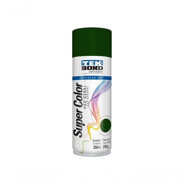 Tinta Spray Tekbond Uso Geral Verde Escuro 350ml-250g C-6 Pcs