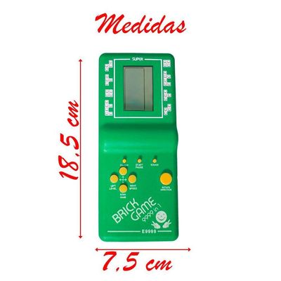 Mini Game Retrô Portátil Brick Game 9999 In 1