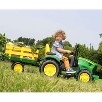 Trator Eletrico Infantil Peg-pérego John Deere Ground Force 12v Verde E Amarelo U