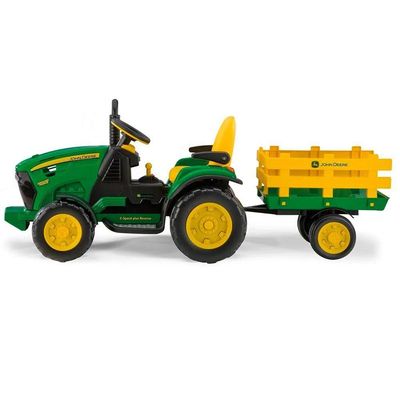 Trator Eletrico Infantil Peg-pérego John Deere Ground Force 12v Verde E Amarelo U