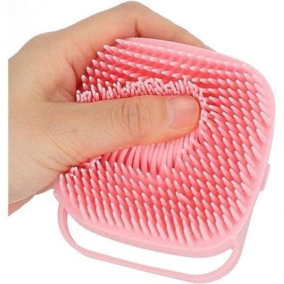Lava Pelo Pet Escova Banho Cachorro Gato Dispenser Shampoo Rosa - Rosa