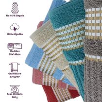 Kit 6 Toalhas De Banho - Gigante Banhão 70 X 140 Beka Alta Absorção