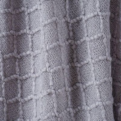 Manta Tricot Style Decorativa 160x220 Toque Super Macio Zinco