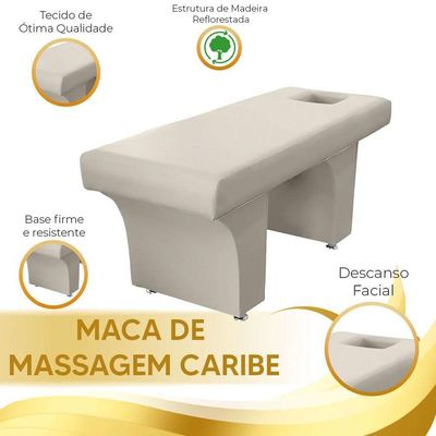 Maca De Massagem Caribe Sintético Speciale Home Bege