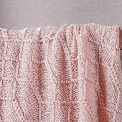 Manta Tricot Style Decorativa 127x152 Toque Super Macio Champagne