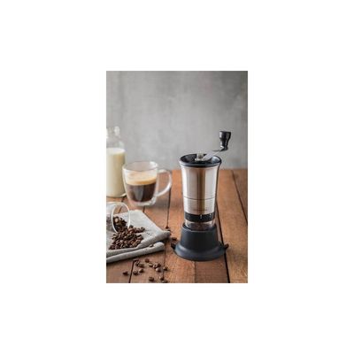 Moedor Para Café Tramontina Realce Em Aço Inox Com Copo De Acrílico E Moinho Em Cerâmica Tramontina