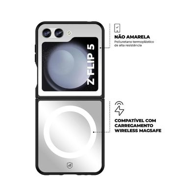 Capa Magsafe Para Samsung Galaxy Z Flip 5 - Preta - Gshield
