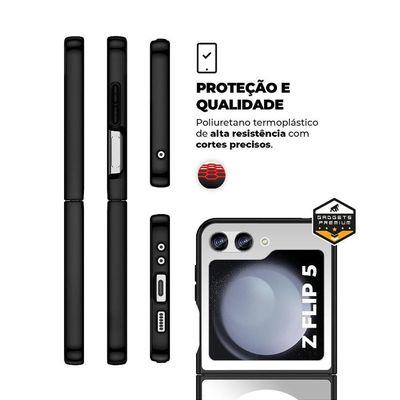 Capa Magsafe Para Samsung Galaxy Z Flip 5 - Preta - Gshield