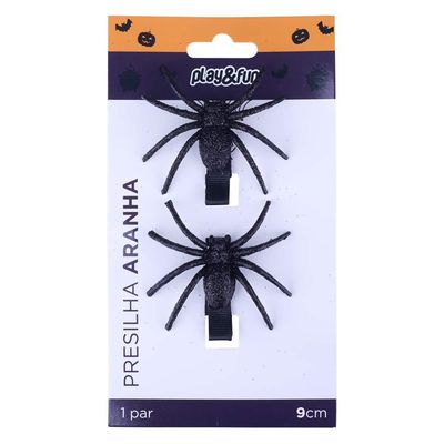 Par de Presilhas Aranha Halloween Play&Fun