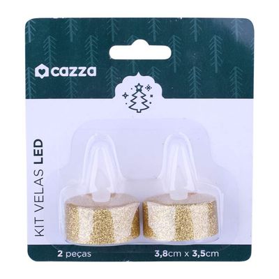 Kit Velas Led com 2 Unidades Cazza Sortido