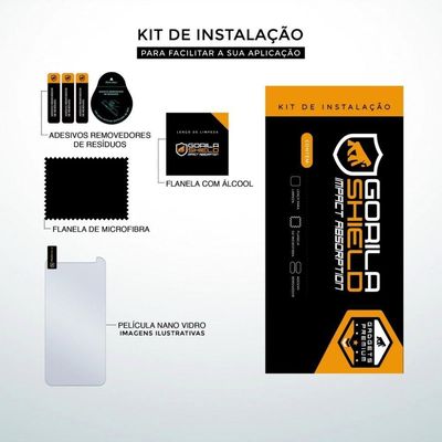 Kit Capa Case Capinha Dual Shock E Película Nano Vidro Para Iphone 11 - Gorila Shield