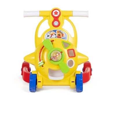 Andador 2em1 Bebê Aviador Amarelo Com Som +3 Meses - Tateti