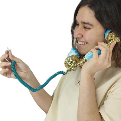 Gancho Monofone Telefone Fixo Linha Rj11 Ligaçao Decoraçao E