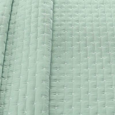 Kit Cobre Leito Colcha Marley Queen Dupla Face - Menta
