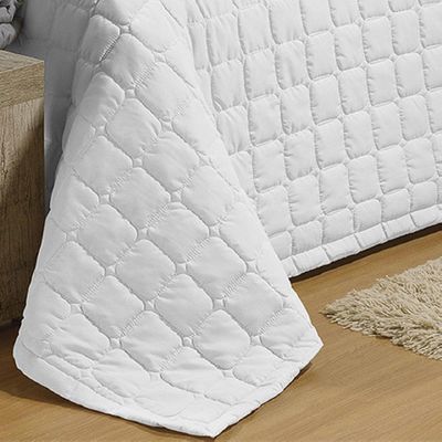 Cobre Leito Solteiro Soft 2 Peças Branco
