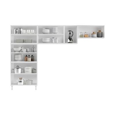 Cozinha De Aço Compacta 3 Peças Regina Glass Cr6134 Branco