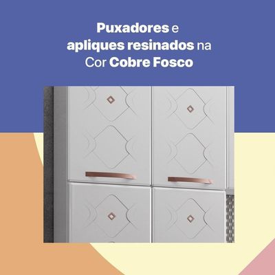 Cozinha De Aço Compacta 3 Peças Regina Glass Cr6134 Branco