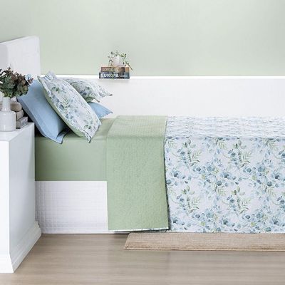 Cobre Leito Cotton Select Queen 03 Peças - Forest