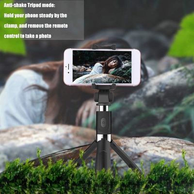 Multifuncional Sem Fio Bt Selfie Vara Para Celular Dobrável Handheld Monopé Obturador Remoto