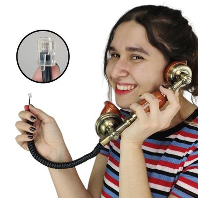 Gancho Monofone Telefone Fixo Vintage Estilo Retro Moderno D