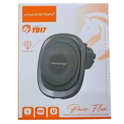 Carregador Veicular Magnético Por Indução Sem Fio Magsafe Para  Yd17