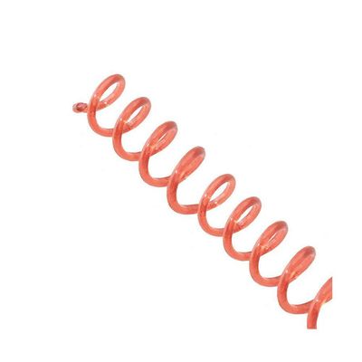 Espiral Encadernação Vermelho Transparente 12mm 70F 100Un