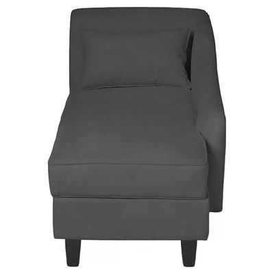 Recamier Diva França 1,40m Suede Grafite - Inova Decor
