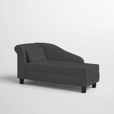 Recamier Diva França 1,40m Suede Grafite - Inova Decor