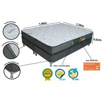 Conjunto Cama Box E Colchão Queen Bec Diamond