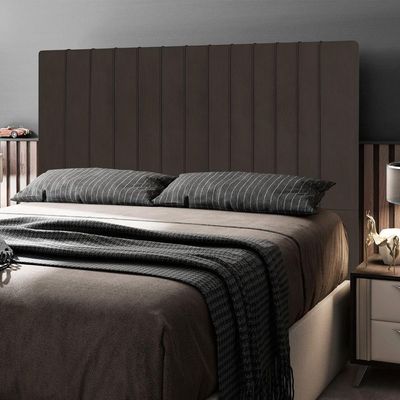 Cabeceira Cama Box Casal King Size Nala 195cm Suede Marrom