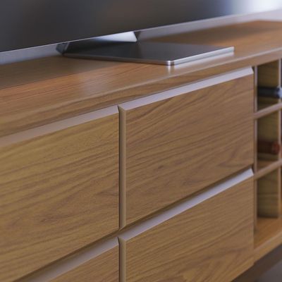 Rack Bancada Noronha Freijó Para Tv De 70” - Colibri Freijó