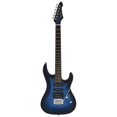 Guitarra Aria Mac-std Metallic Blue Shade.