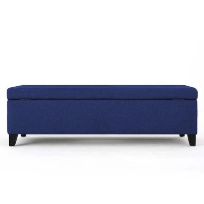 Recamier Bau Julia 1,60m Suede Azul Marinho - Inova Decor