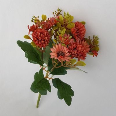 Flor Artificial Buquê Margaridas Com Cravo 30cm