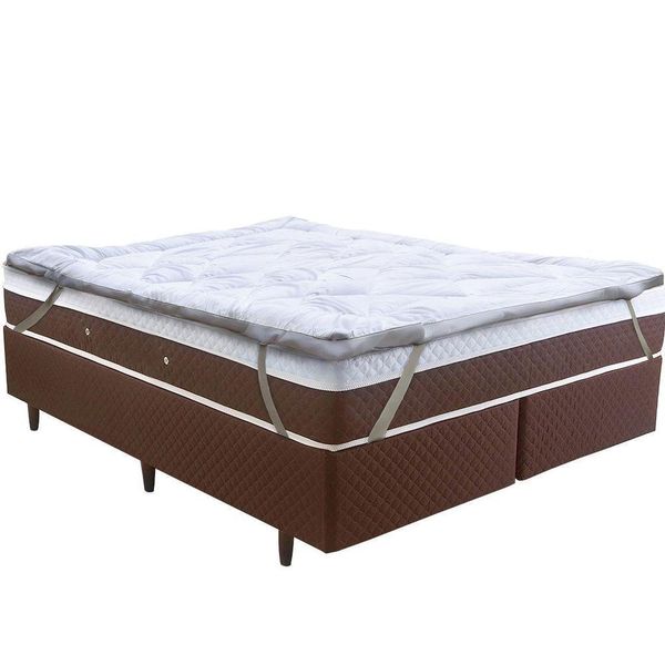 Pillow Top Queen Toque De Plumas 600G/M² Ultra Macio