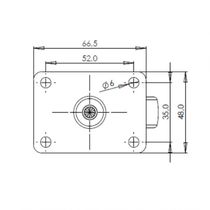 4 Rodízio Para Freezer 41mm Placa Roda Ferro Total 600 Kg