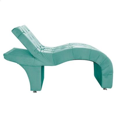 Maca Estofada Reclinável Sobrancelhas Cílios Suede Simaria Cor:azul Tiffany