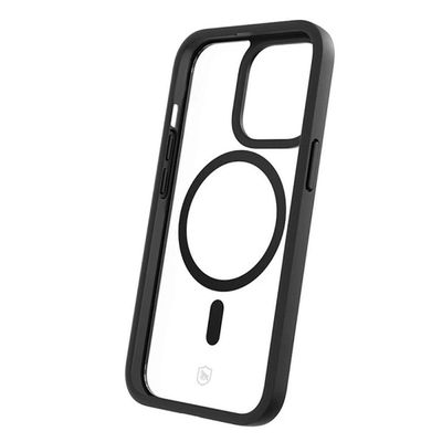Kit Capa Magsafe Preta E Pelicula Dual Glass Preta Para Iphone 13 Pro - Gshield