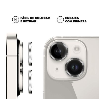Protetor De Lente One Armor Para Iphone 13 - Prata - Gshield