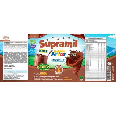 Supramil Bebida De Arroz Kids Chocolate Unilife 500g