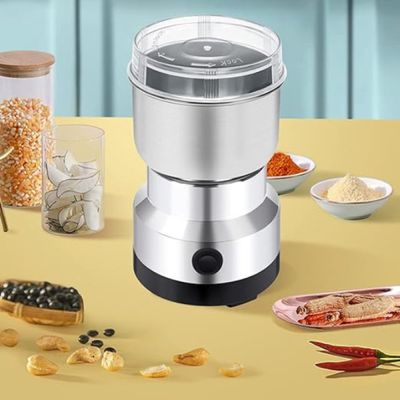 Moedor Triturador de Grãos e Café Elétrico 150W 110V – Compacto, Inox, Pronta Entrega e Garantia
