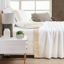 Jogo De Cama Supreme Casal Padrão 04 Peças - Off White