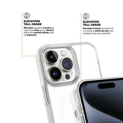 Kit Capa Anti-slip Magsafe E Película Ultra Safe Para Iphone 15 Pro - Gshield