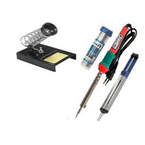 Kit Solda Ferro Suporte Sugador Solda Em Fio Tubete 220v 30w