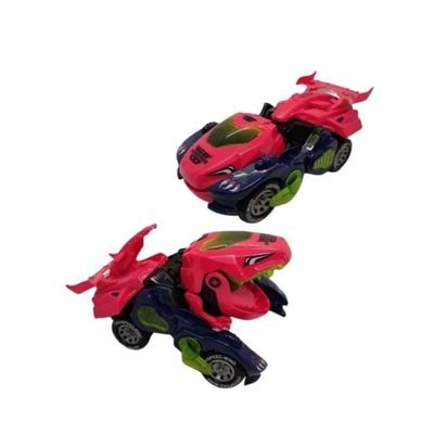 Carrinho Que Vira Robô Dinossauro Com Luz E Som - Toyng