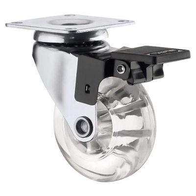 Rodízio Em Gel Pu Com Trava -fertak 75mm